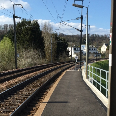 Stabilisation du talus à l'arrêt Belval-Redange