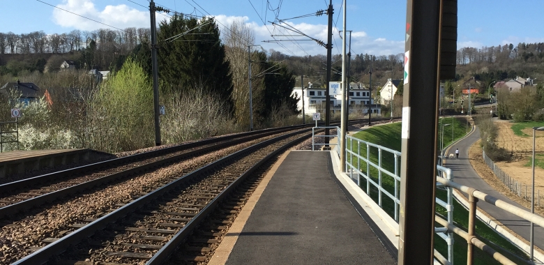 Stabilisation du talus à l'arrêt Belval-Redange